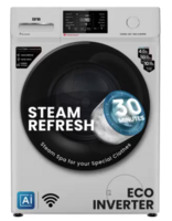 IFB 7 kg 5 Star with Steam Refresh program, 9 Swirl Wash, Eco Inverter, Powered by AI with Wifi Fully Automatic Front Load Washing Machine with In-built Heater Grey  (SERENA GXN 7012)