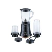 Bajaj NX-01 300 Watts Mixer Grinder For Kitchen|Bullet Mixer Grinder With Powerful Titan Motor & Nutri-Pro Feature|3 Unbreakable Multipurpose Tranparent Jars|2 Year Warranty By Bajaj|Black & Copper