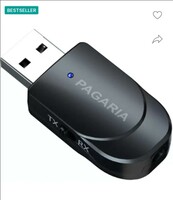 PAGARIA v5.0 Car Bluetooth Device with 3.5mm Connector, Adapter Dongle, Audio Receiver, Transmitter
