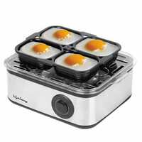 Zepto : Lifelong 2-in1 Egg Boiler and Poacher 500-Watt (Black), Boil 8 eggs, Poach 4 eggs, 3 Boiling Modes