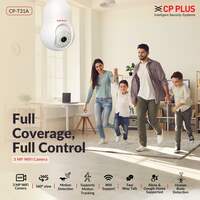 CP PLUS 3 MP Resolution Smart Wi-fi Bulb Security Camera | 360° View | 2 Way Talk | Motion Tracking & Detection Alert | Built-in Siren | Advanced Night Vision | IR Distance 15 Mtr. | CP-T31A
