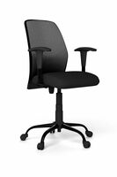 GODREJ INTERIO Chair Poise Fabric Ergonomic Study Chair with Net Back (Black), 1-Year Warranty, Knockdown