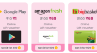 MagicPin : Get Rs.100 voucher from Amazon Fresh & Bigbasket for Rs.69 (Use MagicPoints 999)
