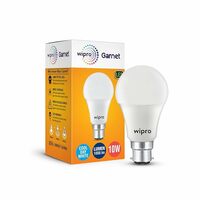 wipro Garnet 10W LED Bulb for Home & Office |Cool Day White (6500K), B22 Base