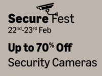 Amazon Secure Fest - Upto 70% off on Security Camera's