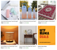 Pepperfry What The Fry Deals: Upto 80% Off on Travel storage Case, Motivational water Bottles & More starting Rs 99