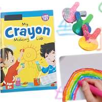 ToyMagic My Crayon Making Lab Science Kit for Boys and Girls Ages 8-10-12-14|Stem Toy for Kids|Make Your Own Crayons for Kids Age 8+ Fun Shapes Toy for Boys & Girls|Made in India, Multicolor