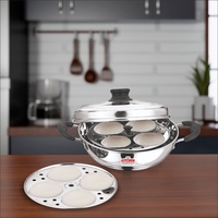 Stainless Steel Idli Maker with Lid