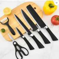 Zenvio 6 Pc Stainless Steel Knife Set 6 Pc Stainless Steel 