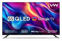 VW 165 cm (65 inches) Pro Series 4K Ultra HD Smart QLED Google TV VW65GQ1 (Black)