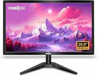 FRONTECH 20 Inch HD LED Monitor | Refresh Rate 60 Hz, 1600 x 900 Pixels | Wall Mountable Slim & Stylish Design with 16.7M Colors | HDMI & VGA Ports, Built-in Power Supply (MON-0054,Black)