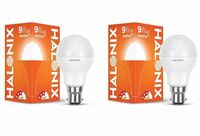 Halonix Photon Plus Base B22 9-Watt LED Bulb (Pack of 2, Warm White)