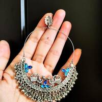 Designer Chandbalis Oxidised Earrings For Women  @222