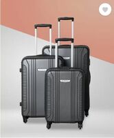 METRONAUT  Hard Body Set of 3 Luggage 4 Wheels - S02-3 COMBO SET (28+24+20) - Grey