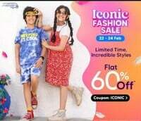 FirstCry Iconic Fashion Sale : Flat 60% off on Select Fashion Range