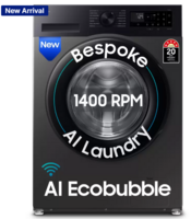 SAMSUNG 12 kg 5 Star, AI Ecobubble, Super Speed, Digital Inverter Motor Fully Automatic Front Load Washing Machine, Grey