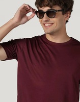 INKKR Men Solid Round Neck Polyester Multicolor T-Shirt 