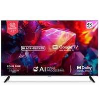 BLACK+DECKER 109 cm (43 inches) A1 Series 4K Ultra HD LED Smart Google TV BXTVGU43UD2875ATIN (Black) Apply ₹4000 coupon 