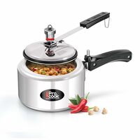 Milton Pro Cook 2 Litres Pressure Cooker with Inner Lid, Aluminium, Non-Induction Bottom Apply 30% coupon 