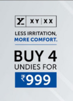 XYXX Crew - Buy 4 Undies for Rs.999