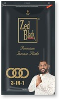 Zed Black Zipper Medium 3in1, Incense Stick for Pooja, Havan, Fresh  (Set of 6)