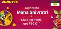 Flipkart Minutes Mahashivratri Special Shop for ₹199 get ₹50 off