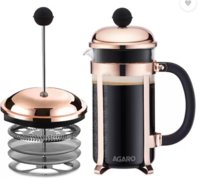 AGARO Royal French Press Coffee And Tea Maker, 4 Cups Coffee Maker  (Copper)