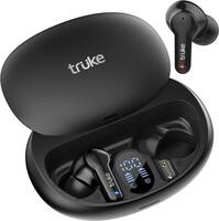 truke Buds S1 with Quad Mic ENC, 72 Hours Playtime, 10mm drivers with AAC codec Bluetooth (Black, True Wireless)