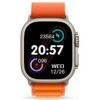 Nu Republic Creed Ultra Smartwatch With 2.0 Hd Display Bt Calling (Silver/Orange)