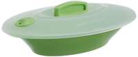 Signoraware Plastic Server with Cover - 550ml, 1 Bowl, 1 Knob, 1 Lid, Parrot Green