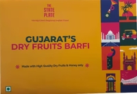 The State Plate Gujarat's Famous Dry Fruits Barfi 250g{Location Specific}