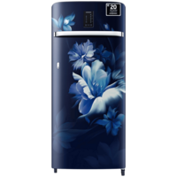 SAMSUNG Digi-Touch Cool 215 Litres 3 Star Direct Cool Single Door Refrigerator (Midnight Blossom Blue)