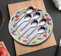 Shri & Sam Royal Soup Spoon Pack of 6 Stainless Steel Soup Spoon Set Add 3 Quantity & Checkout 