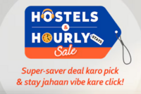 Goibibo Hostels & Hourly Stays Sale  - Flat 25% off on hostels & hourly stays | Free hourly stays and more