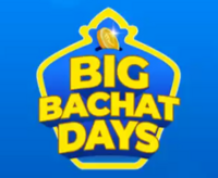 Flipkart Big Bachat Days - Upto 85% off on Electronics, Fashion & more + 10% off on HSBC, BOB, PNB, Canara Bank Cards