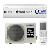 Samsung 1.5 Ton 5 Star Windfree AI Inverter Smart Split AC (WiFi, Energy Saving, Voice Control, Powerful Cooling, Copper, Digital Inverter, 4 Way swing, Convertible, BESPOKE AI AR60F19D1ZW)