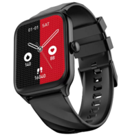 Cellecor STEW 1.83" BT Calling, 500 NITS, AI Voice Assistant,SPo2,HR, Split Screen Smartwatch  (Black Strap, Free Size)