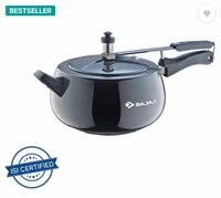 BAJAJ New Shakti 5HD HA Handi With IB 5 L Inner Lid Induction Bottom Pressure Cooker  (Hard Anodized)