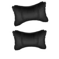 AutokraftZ Black Football Design Car Neck Rest Cushion with Adjustable Straps for Maruti Suzuki Swift, Maruti Suzuki WagonR, Tata Punch, Hyundai Creta, Maruti Suzuki Brezza, Maruti Suzuki Dzire