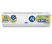CARRIER AI Flexicool Convertible 6-in-1 Cooling 1.5 Ton 4 Star Split Inverter Dual Filtration with HD & Auto Cleanser AC