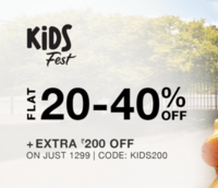Max Fashion - Kids Fest | Upto 50% off + Extra 200 off