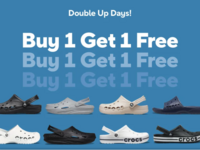 Crocs  Double Up Days Sale - Buy 1 Get 1 Free + Freebies + Extra off for new users