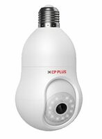 CP PLUS 3 MP Resolution Smart Wi-fi Bulb Security Camera | 360° View | 2 Way Talk | Motion Tracking & Detection Alert | Built-in Siren | Advanced Night Vision | IR Distance 15 Mtr. | CP-T31A