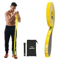 SLOVIC Dual Color Resistance Bands(3-7Kg) Resistance Band for Pull up | Exercise Bands for Workout | Gym Equipment for Home Workout for Men & Women | Resistance Band Set with Door Anchor(Yellow&Grey)