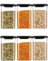 Shopsy : Kitchen Plastic Storage Containers 12 Piece Salt & Pepper Set (Plastic)