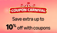 Coupon Carnival - Save extra upto 10% off with coupons