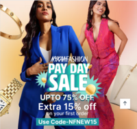 Nykaa Fashion Pay Day Sale - Upto 75% off on Fashion + Extra 15% off
