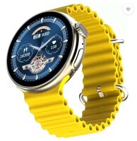 Fire-Boltt Cyclone Pro, 36.3mm (1.43) AMOLED display, 466*466 px resolution, 123 Sports Smartwatch  (Yellow Strap, Free Size)