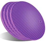 Soham Housewares Round Silicon Hotpot Coaster - Assorted