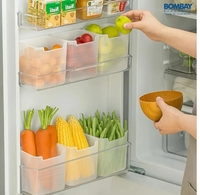 Zepto : 6 fridge storage boxes | containers Refrigerator Side Door Organizer for Fruits 